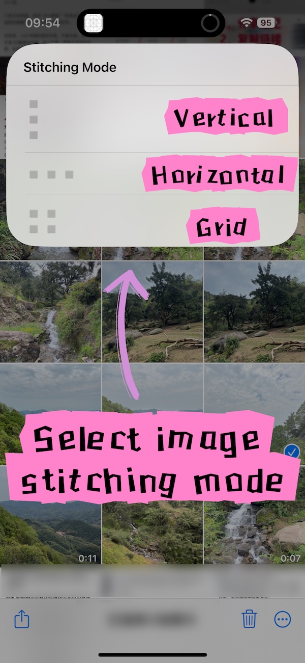 Stitching Modes